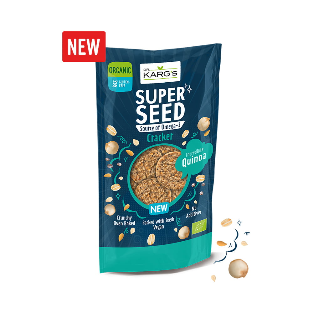 Organic super seed crackers incredible quinoa