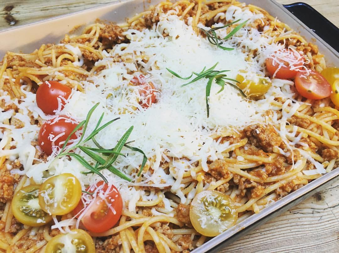 glutenfri pasta med kjøttsaus