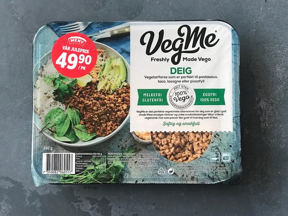 VegMe vegetardeig