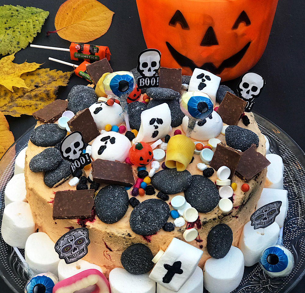 Glutenfri Halloween kake