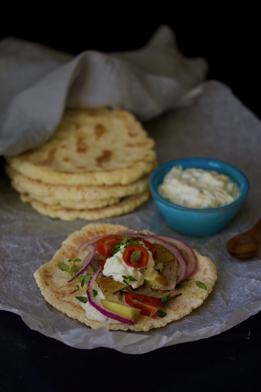 Greek yoghurt- pita bread