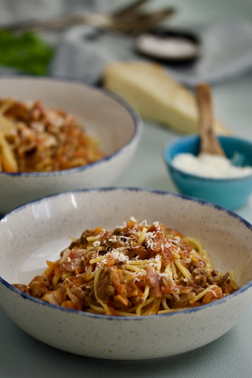 Glutenfri pasta bolognese