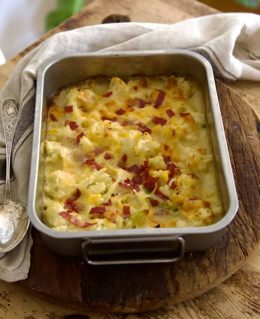 Gratinert blomkål med bechamelsaus