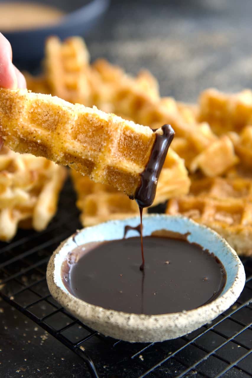 Glutenfri churro waffle