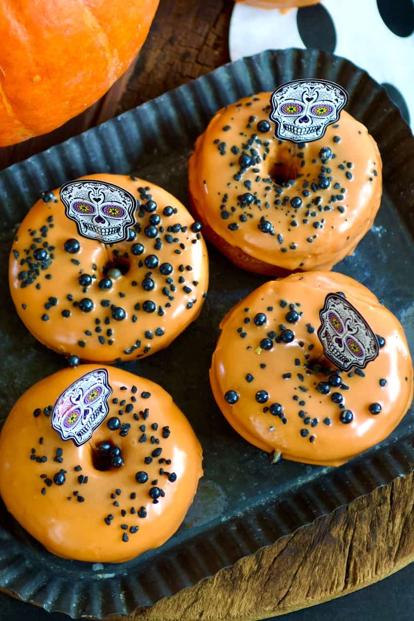 Glutenfrie Halloween donuts