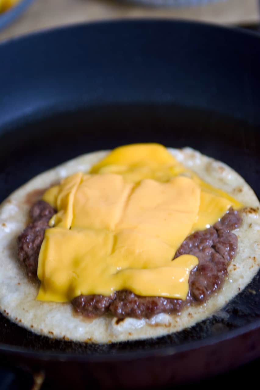 Glutenfri smash burger taco 