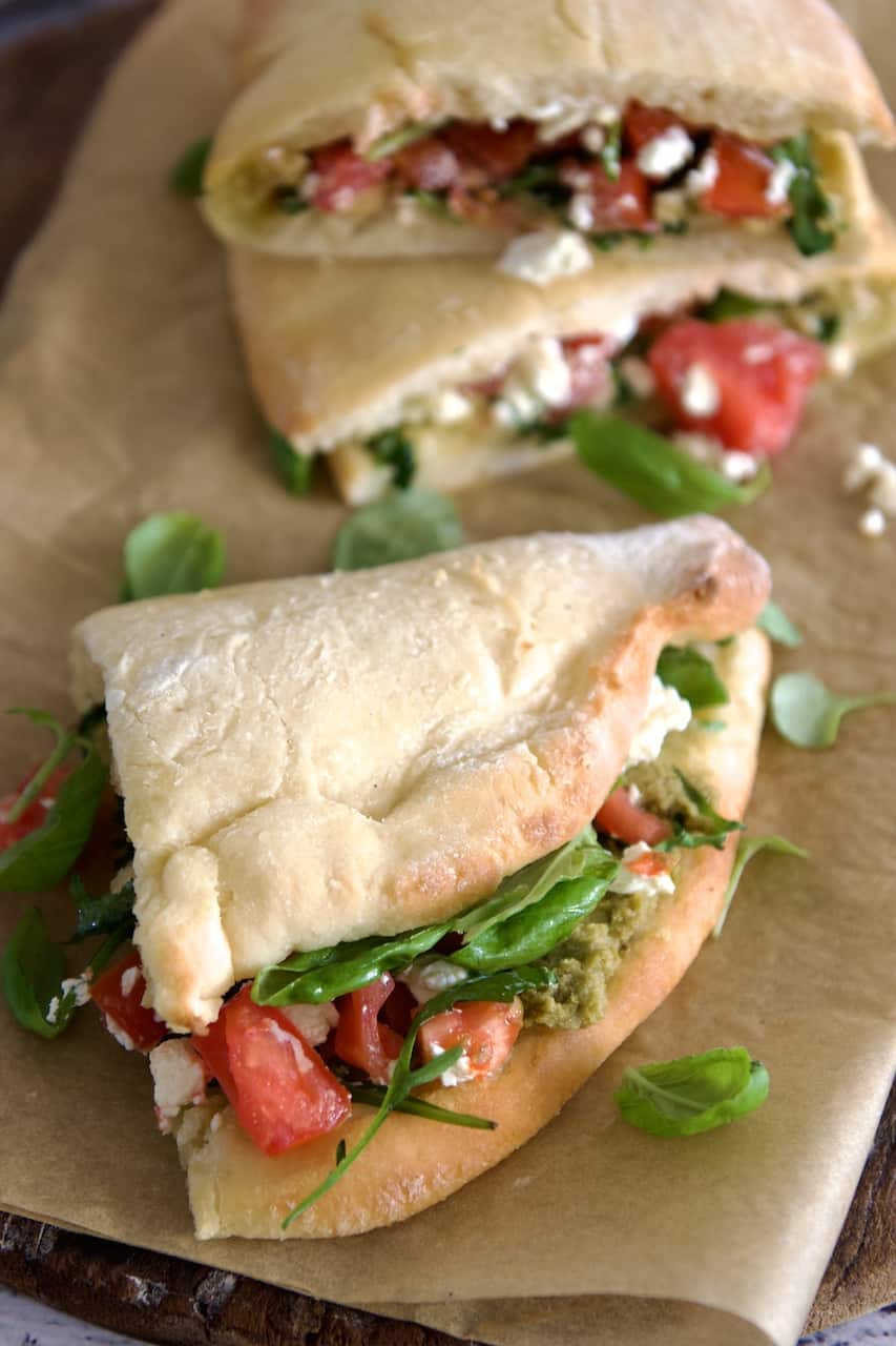 Glutenfri pizza sandwich