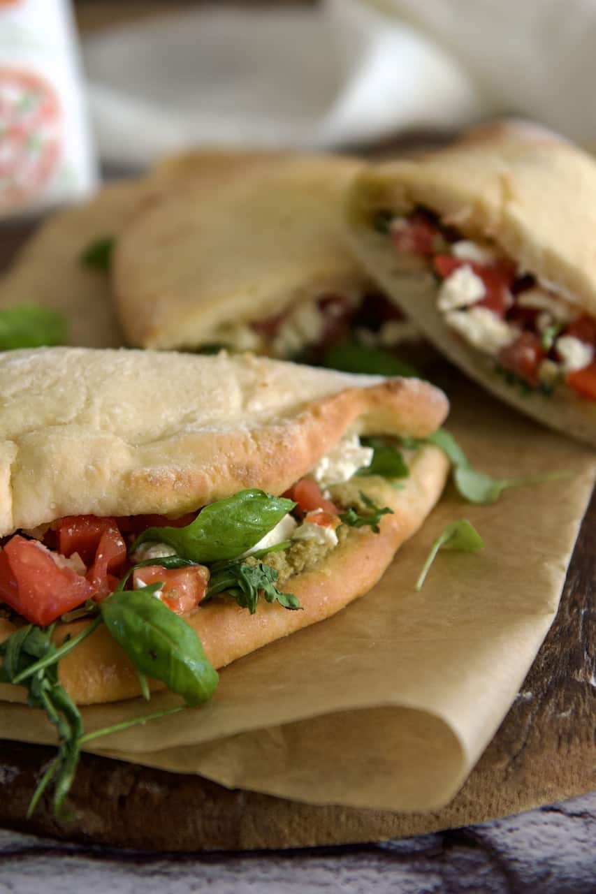 Glutenfri pizza sandwich