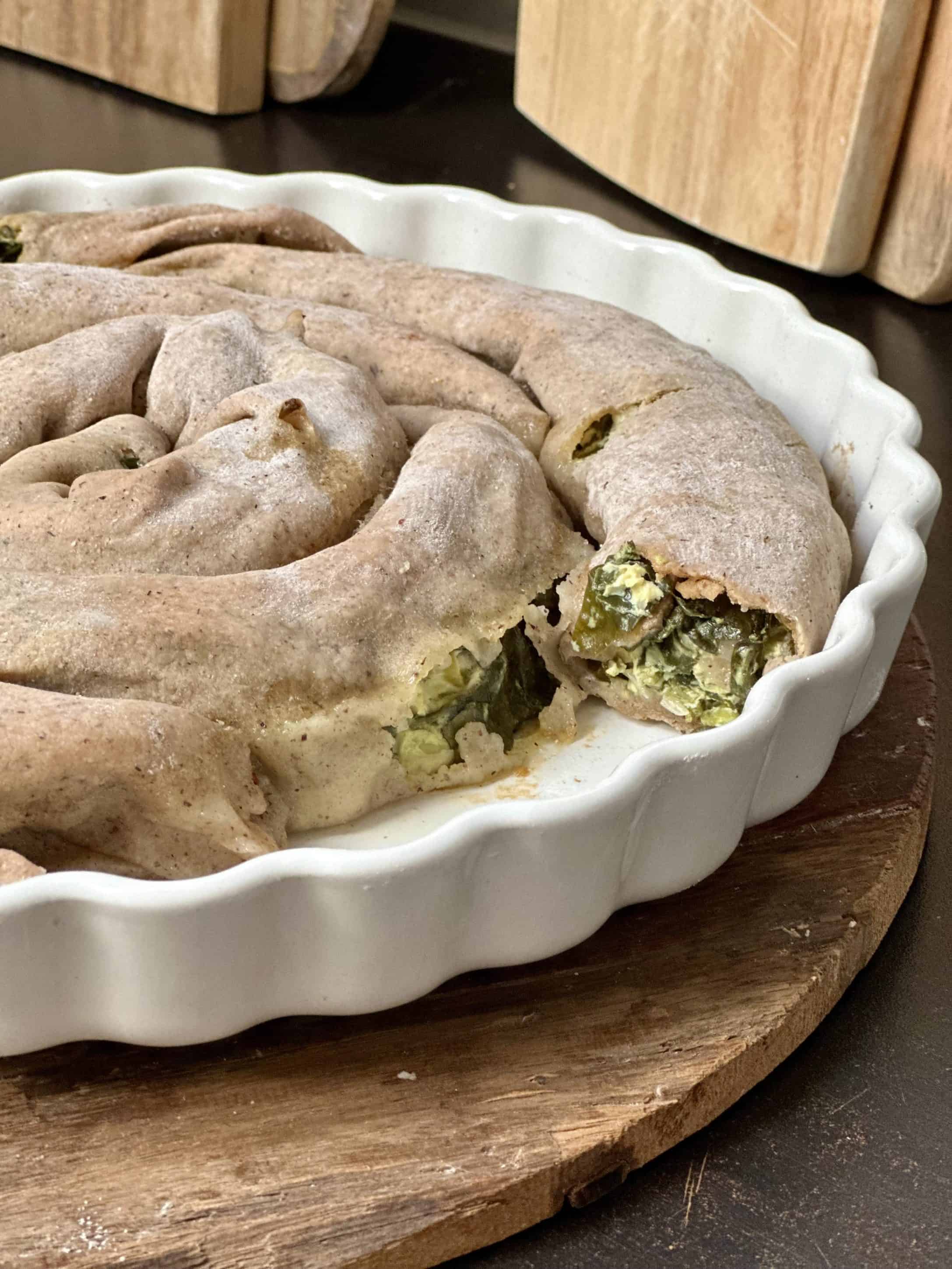 Glutenfri spanakopita (spinatpai)