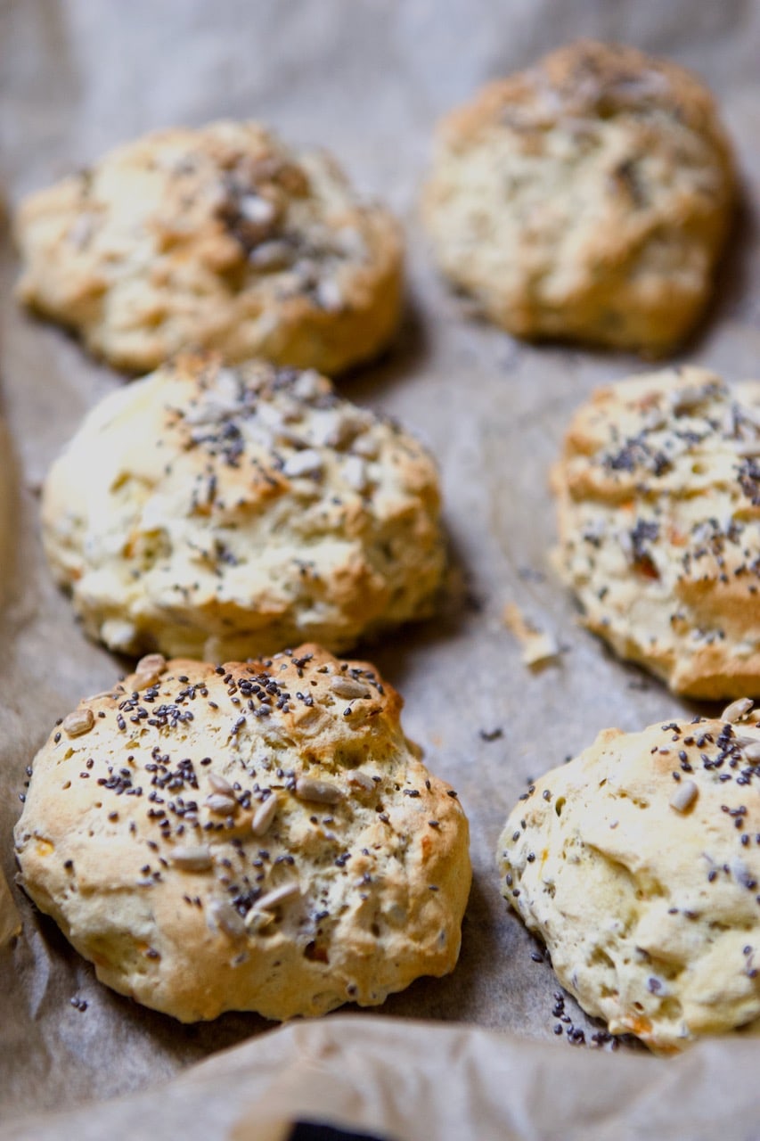 Glutenfrie grove fiberrundstykker