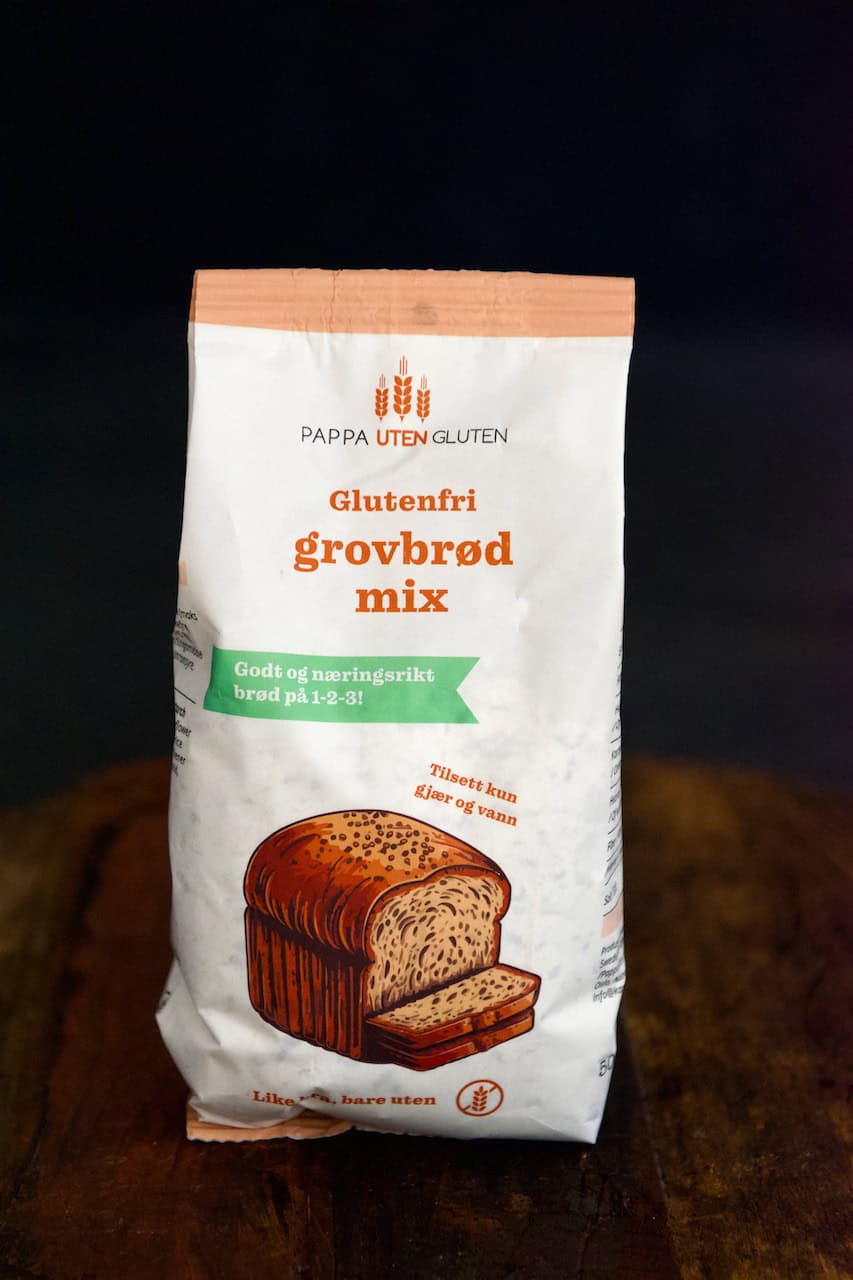 Glutenfritt grovbrød med grovbrød mix